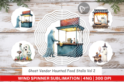 Wind Spinner Ghost Food Stalls Product Image 1