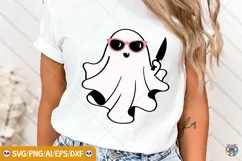 Funny Ghost Png, Retro Halloween Png, Halloween Ghost Svg Product Image 1