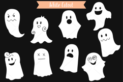 Hand Drawn White Ghost | Halloween Doodles | Cute Phantom Product Image 3