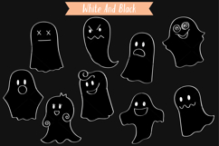 Hand Drawn White Ghost | Halloween Doodles | Cute Phantom Product Image 5