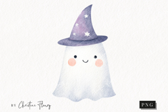 Cute Halloween Ghost Witch Clipart | Halloween PNG Product Image 1