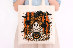 Ghost Witch Leopard Rhinestone PNG Design Product Image 4