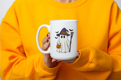 Cute Cartoon Ghost Clipart |Halloween PNG SVG Product Image 3