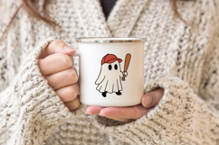 Cute Cartoon Ghost Clipart |Halloween PNG SVG Product Image 3