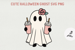 Cute Cartoon Ghost Clipart BUNDLE|Halloween PNG SVG Product Image 15