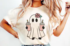 Cute Cartoon Ghost Clipart |Halloween PNG SVG Product Image 3