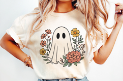 Cute Cartoon Ghost Clipart |Halloween PNG SVG Product Image 3