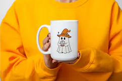 Cute Cartoon Ghost Clipart |Halloween PNG SVG Product Image 3