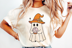 Cute Cartoon Ghost Clipart |Halloween PNG SVG Product Image 2