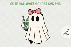Cute Cartoon Ghost Clipart BUNDLE|Halloween PNG SVG Product Image 11
