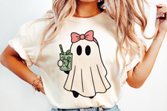 Cute Cartoon Ghost Clipart |Halloween PNG SVG Product Image 2