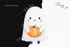 Cute Halloween Ghost Clipart | Halloween PNG Product Image 2