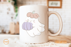 Ghost with pumpkins, funny halloween Product Image 3