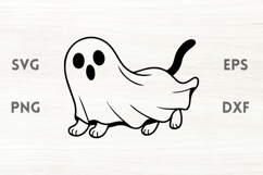 Ghost with Paws SVG Product Image 1