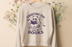 Ghosting You For My Books SVG, Book Lover PNG, Ghost Reader Product Image 2