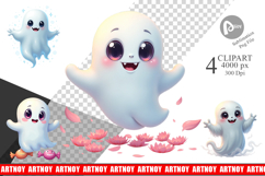 Clipart Ghostly Apparitions with Twists Product Image 1