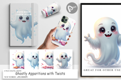 Digital Paper Ghostly Apparitions with Twists Product Image 1