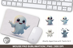 Mouse Pad Ghostly Apparitions with Twists Product Image 1
