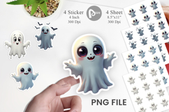 Sticker Ghostly Apparitions with Twists Product Image 1