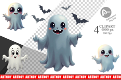 Clipart Ghostly Apparitions with Twists Product Image 1