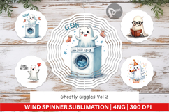 Ghostly Giggles Wind Spinner Product Image 1