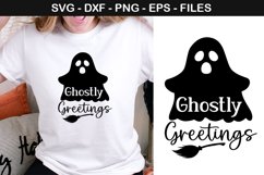 Ghostly greetings - Halloween SVG Design Product Image 1
