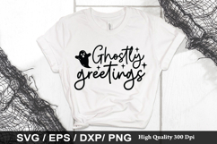 Ghostly greetings SVG - Halloween Design Product Image 1