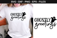 Ghostly greetings - Halloween SVG Design Product Image 1