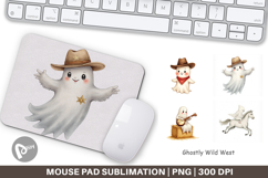 Mouse Pad Watercolor Ghostly Wild West Product Image 1