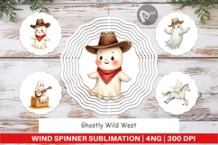 Wind Spinner Watercolor Ghostly Wild West Product Image 1