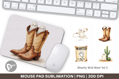 Mouse Pad Watercolor Ghostly Wild West Product Image 1