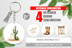 Keychain Watercolor Ghostly Wild West Product Image 1