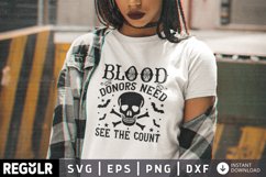 Blood donors need see the count SVG, Halloween SVG Design Product Image 1