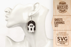 Halloween Earrings SVG, Earrings SVG, Halloween SVG Product Image 4