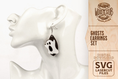 Halloween Earrings SVG, Earrings SVG, Halloween SVG Product Image 6