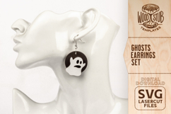 Halloween Earrings SVG, Earrings SVG, Halloween SVG Product Image 7