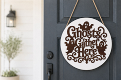 Ghosts Gather Here SVG Sign File Product Image 2