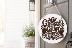 Ghosts Gather Here SVG Sign File Product Image 3