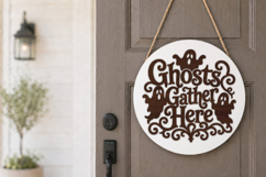 Ghosts Gather Here SVG Sign File Product Image 4