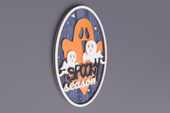 Halloween Laser Cut File - 'Spooky Season' Ghosts In A Frame Product Image 2