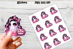 Halloween ghost stickers | Printable Halloween stickers Product Image 5