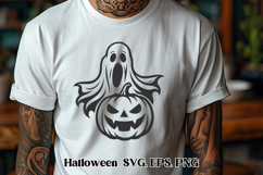 Scary Halloween ghost SVG design | Halloween SVG Product Image 3