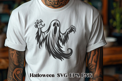 Scary Halloween ghost SVG design | Halloween SVG Product Image 1