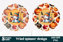 Halloween wind spinner sublimation | Halloween ghost PNG Product Image 2