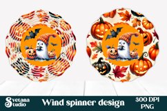 Halloween wind spinner sublimation | Halloween ghost PNG Product Image 1