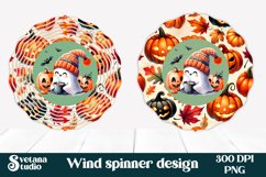 Halloween wind spinner sublimation | Halloween ghost PNG Product Image 1