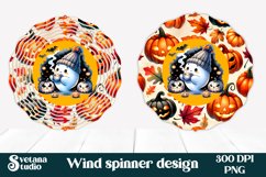 Halloween wind spinner sublimation | Halloween ghost PNG Product Image 1