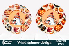 Halloween wind spinner sublimation | Halloween ghost PNG Product Image 1
