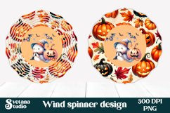 Halloween wind spinner sublimation | Halloween ghost PNG Product Image 4