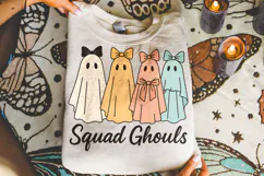 Squad Ghouls PNG, Halloween Coquette PNG, Funny Halloween Product Image 4